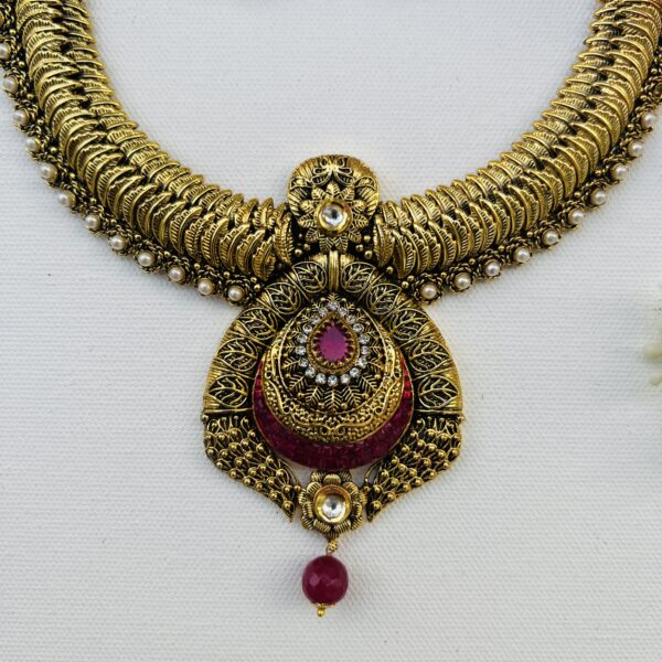 Antique Designer Bridal Necklace - Image 3