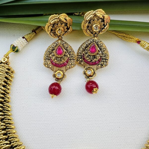 Antique Designer Bridal Necklace - Image 4