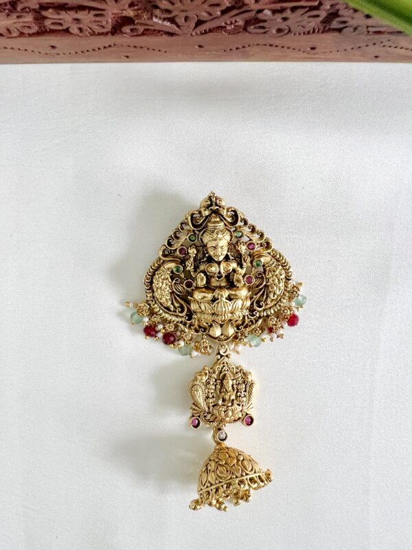 Lakshmi's with Jumuka  Layer - Hair Brooch - Image 3