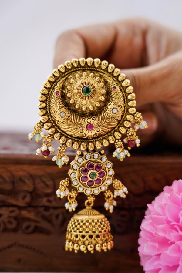 Kemp Stone 3 Layer - Hair Brooch - Image 2