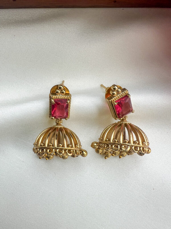 Antique Jumukka with Square Stone - Pink