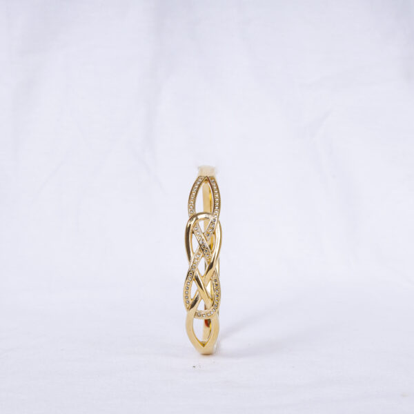 Infinity Shape White Stone Bracelet - 2.6 size - Image 2