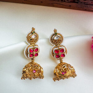Polki Kundan Beaded Jumukkas