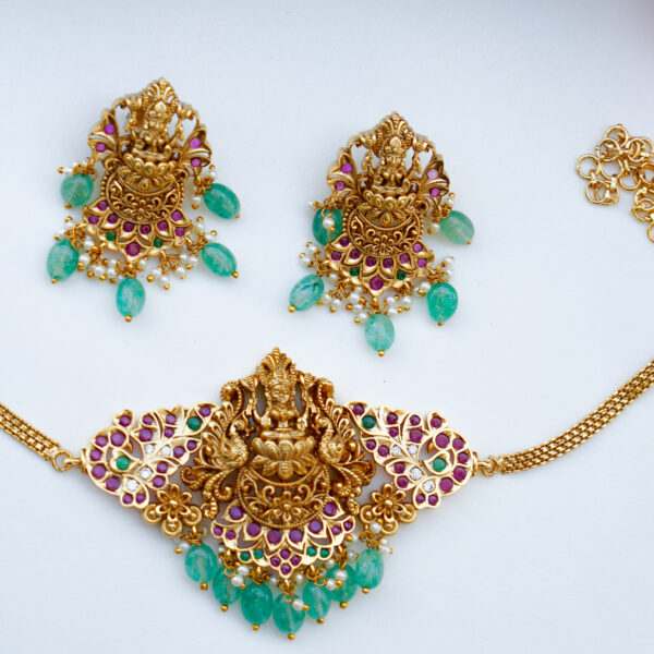 Lakshmi Pendent Antique Designer Choker - Image 2