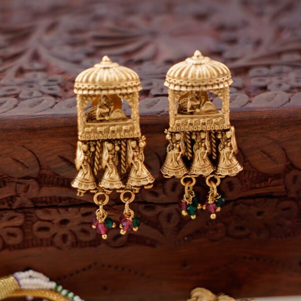 Bride Pallakku  Antique Designer Necklace - Image 2
