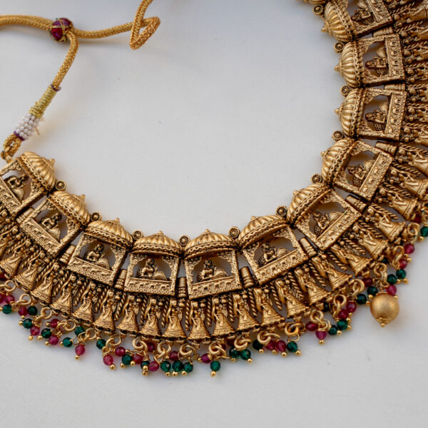 Bride Pallakku  Antique Designer Necklace - Image 3