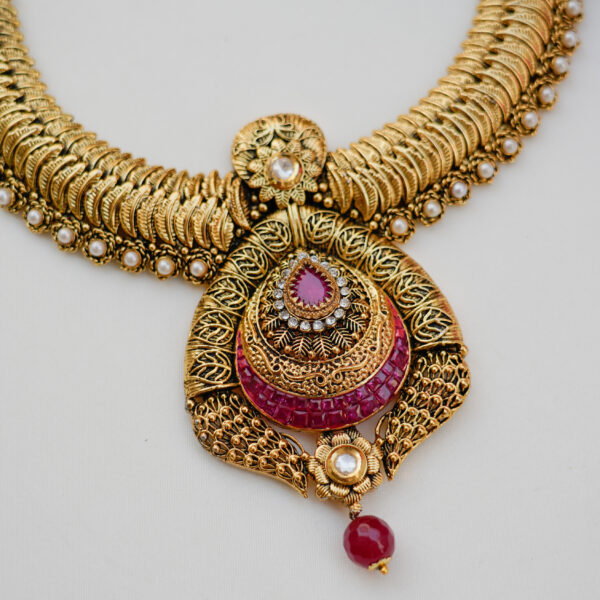 Antique Designer Bridal Necklace - Image 2