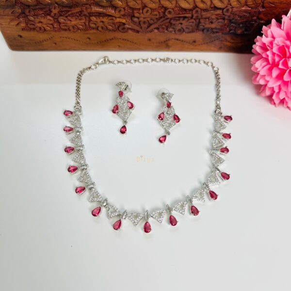 Small Drop Shape AD Necklace - Image 2