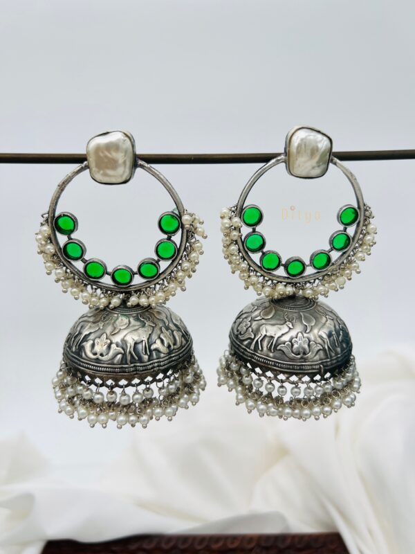 Color Stones Silver Replica Jumukkas