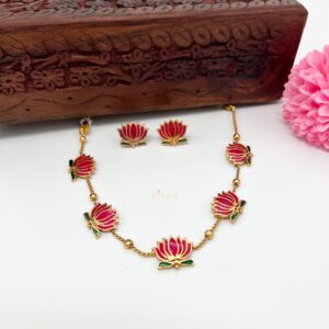 Trendy Lotus Necklace
