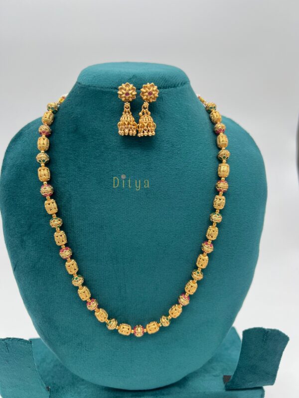 Antique Designer Bead Mala Set - Image 3
